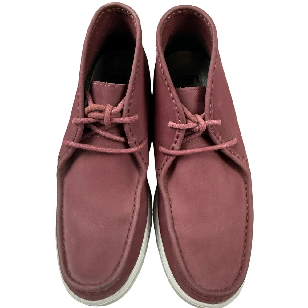 UGG Freamon Burgundy Nubuck Leather Chukka Desert Boots Mens 8